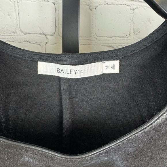 Bailey 44 Tartan Green Plaid Faux Leather Tank Size Medium - Picture 2 of 6